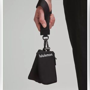Lululemon Dual Pouch Wristlet NEW Black
